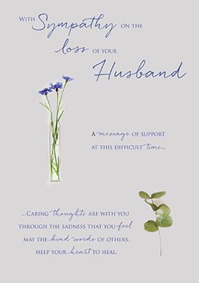 Loss Of Husband Sympathy Card