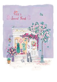 Special Friend Shop Front Birthday Card