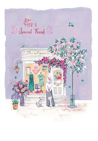 Tap to view Special Friend Shop Front Birthday Card