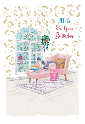 Relax on your Birthday Gin Card