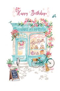 Tap to view Simple Pleasures Shop Front Birthday Card