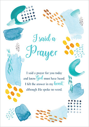 Thinking Of You Prayer Card