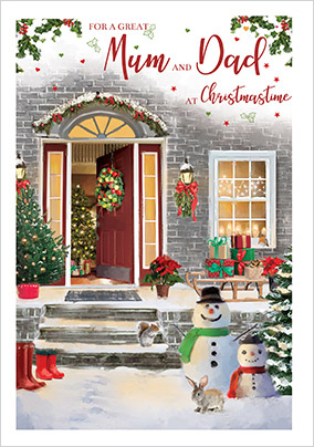 Mum & Dad at Christmas Card