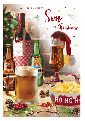 Son Traditional Christmas Card