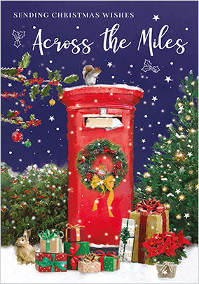 Across the Miles Traditional Christmas Card