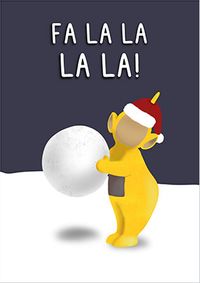 Fa la la la la Spoof Christmas Card