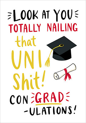 Uni Shi*t Graduation Card