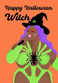 Tap to view Happy Halloween Witch Spoof Card