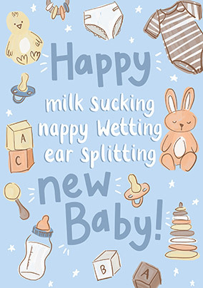 Happy New Baby Funny Card