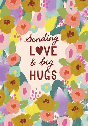 Sending Love and Big Hugs Sympathy Card