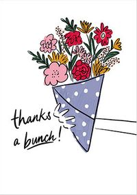 Thanks a Bunch Bouquet Card