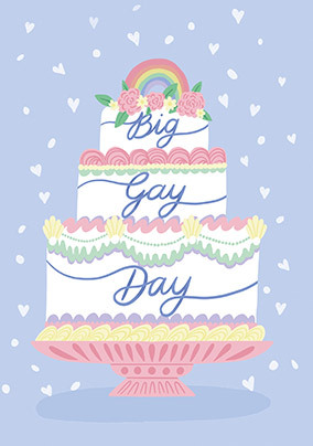 Big Gay Day Wedding Card