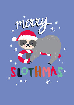 Merry Slothmas Christmas Card