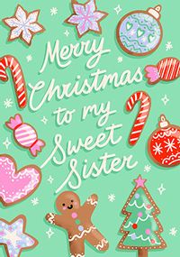 Tap to view Wonderful Sister Christmas Icons Card