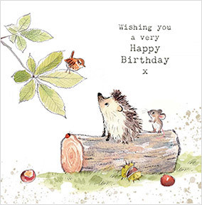 Woodland Pals Birthday Card