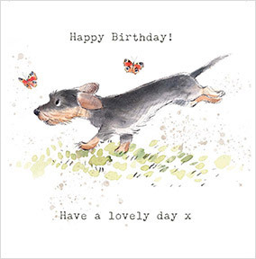 Cute Dachshund Birthday Card