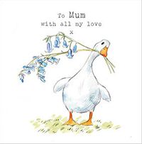 Mum Cute Duck Birthday Card