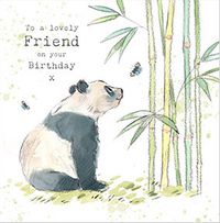 Friend Panda Birthday Card