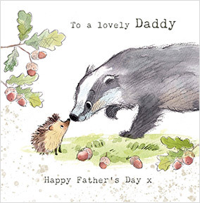 Badger Lovely Daddy Father's Day Card