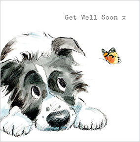 Get Well Soon Cute Dog Card