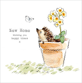 New Home Cute Hedgehog Card