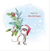 Mouse Merry Christmas Card