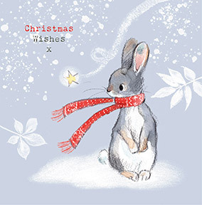 Bunny Christmas Wishes Card