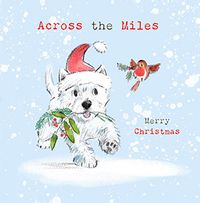 Tap to view Across the Miles Dog Christmas Card