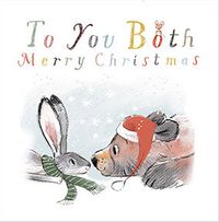 Tap to view Both of You Bear and Rabbit Christmas Card