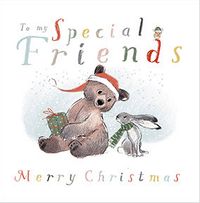 Special Friends Bear Christmas Card