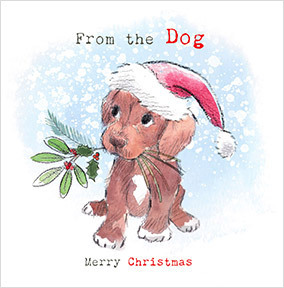 From the Dog Traditional Christmas Card