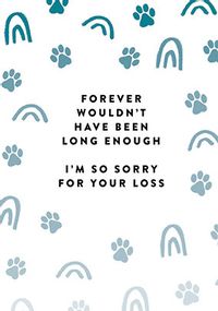 Pet Sorry for Your Loss Sympathy Card