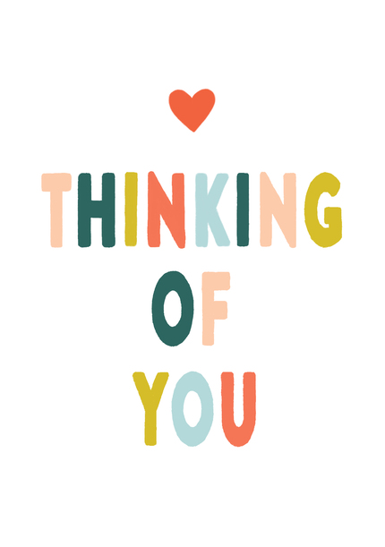 Thinking of You Text Card