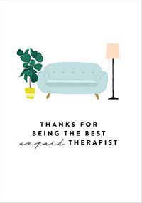 Tap to view Thanks for Being the Best Therapist Card