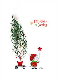 Christmas is Coming Cute Card
