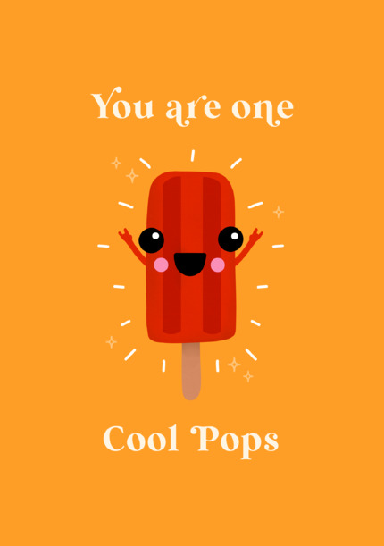 One Cool Pops Father's Day Card