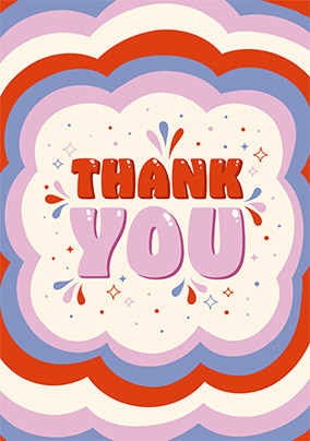 Retro Thank You Card