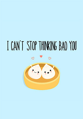 Thinking Bao You Valentine's Day Card