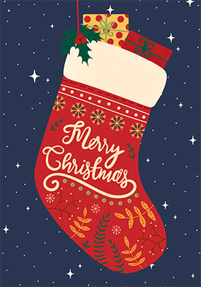 Christmas Stocking Card