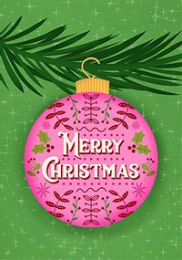 Tap to view Christmas Tree Bauble Card