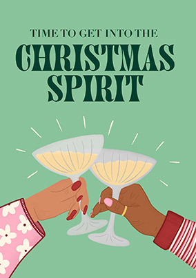 Christmas Spirit Glasses Card