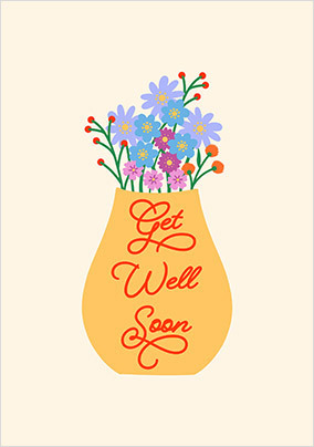 Get Well Vase Card