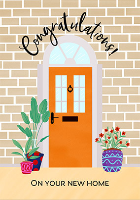 Front Door Congrats on your New Home Card