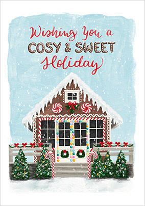 Cosy and Sweet Holiday Christmas Card