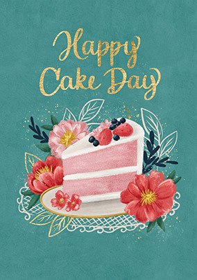 Happy Cake Day Cute Birthday Card