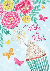 Tap to view Make a Wish Cupcake Birthday Card
