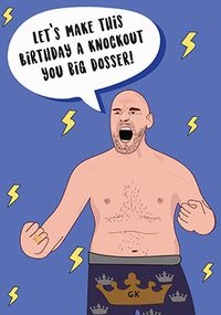 Knockout Celebrity Spoof Birthday Card