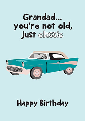 Classic Grandad Birthday Card