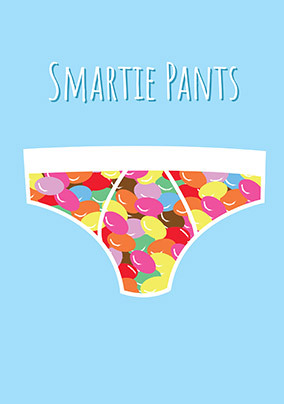 Sweetie Smartie Pants Congratulations Card
