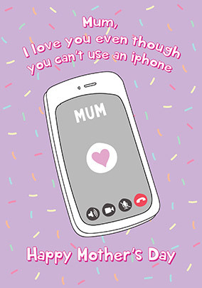 Phone Mothers Day Card